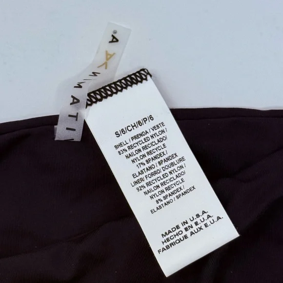 VITAMIN A Black Lennon Bralette & Zuri Bottom Bikini Set Sz M (8) - Picture 10 of 14